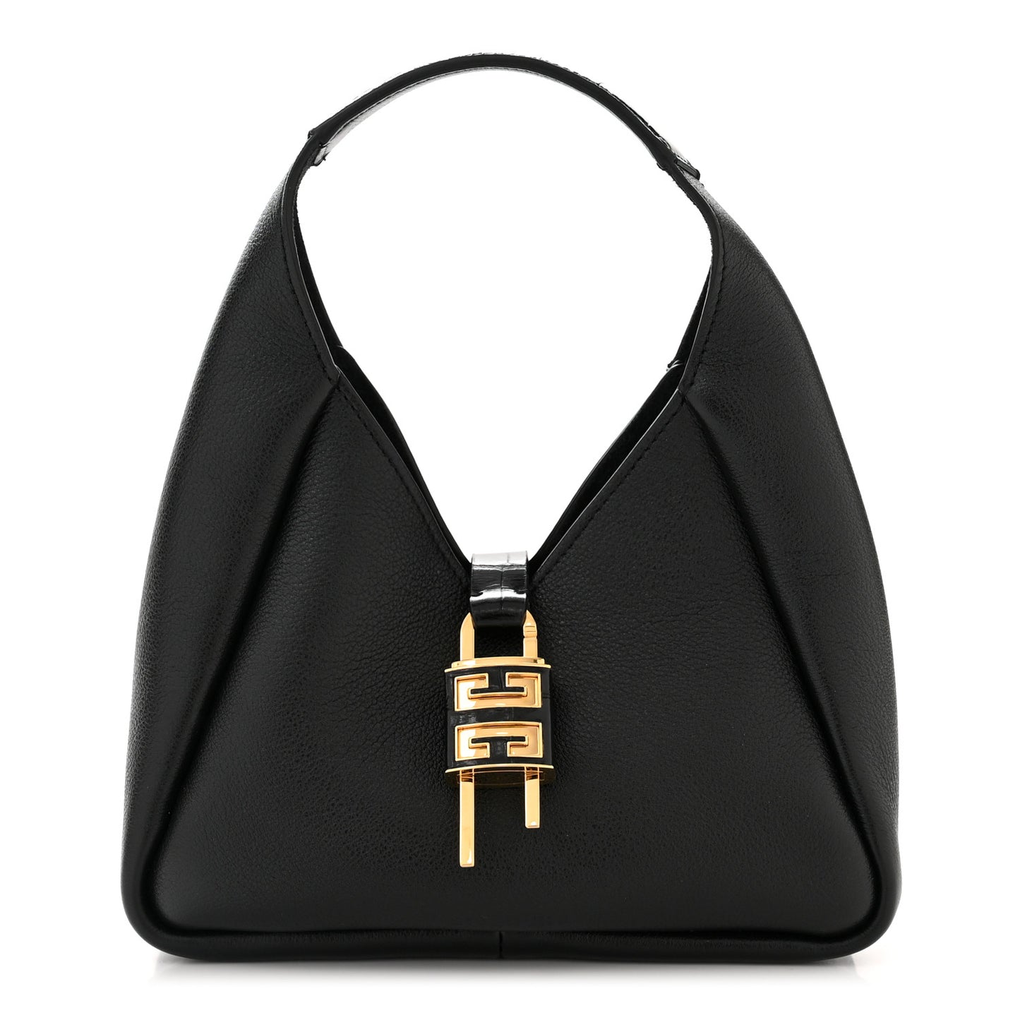 Grained Calfskin Mini G-Lock Hobo Black