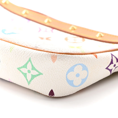 Louis Vuitton Monogram Multicolor Pochette Accessories White 10 of 16