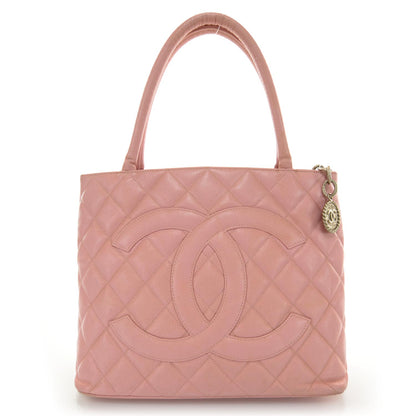 Chanel Caviar Medallion CC Tote Light Pink 1 of 10