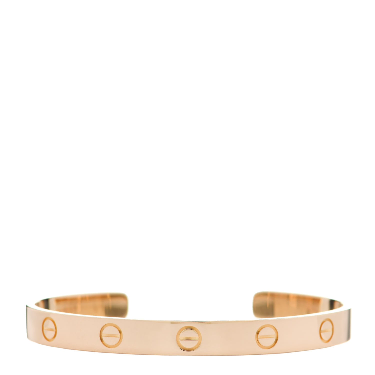 Cartier 18K Yellow Gold LOVE Cuff Bracelet 17 1 of 5