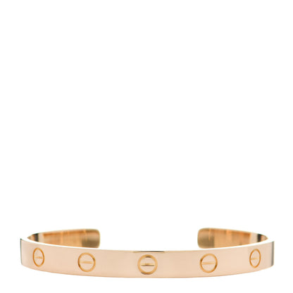 Cartier 18K Yellow Gold LOVE Cuff Bracelet 17 1 of 5