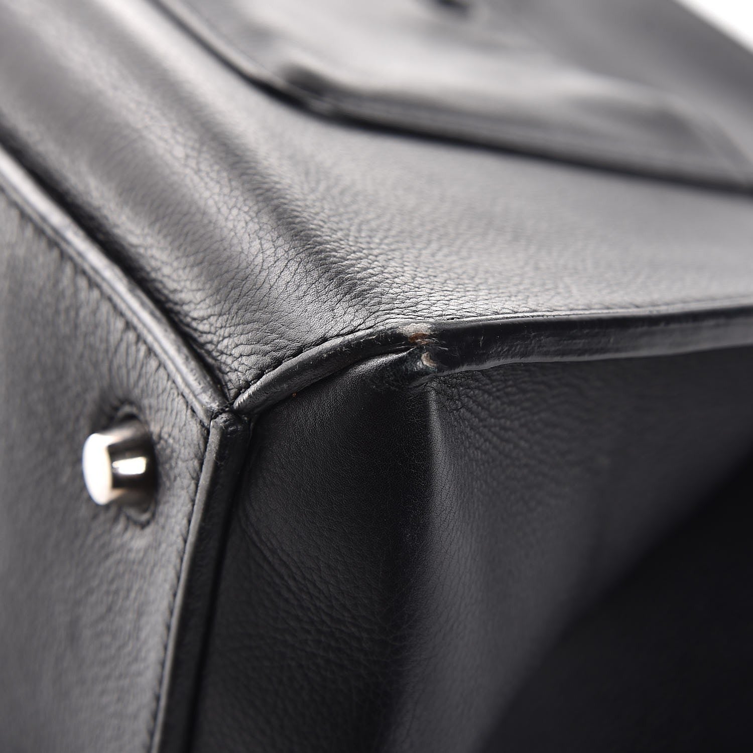 Celine Grained Calfskin Medium Edge Shoulder Bag Black 17 of 17