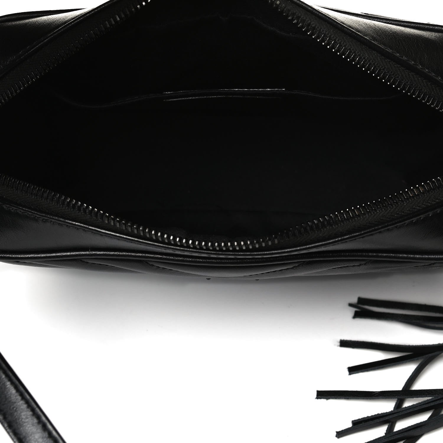 Saint Laurent Calfskin Matelasse Monogram Lou Camera Bag Black 5 of 16