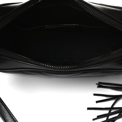 Saint Laurent Calfskin Matelasse Monogram Lou Camera Bag Black 5 of 16