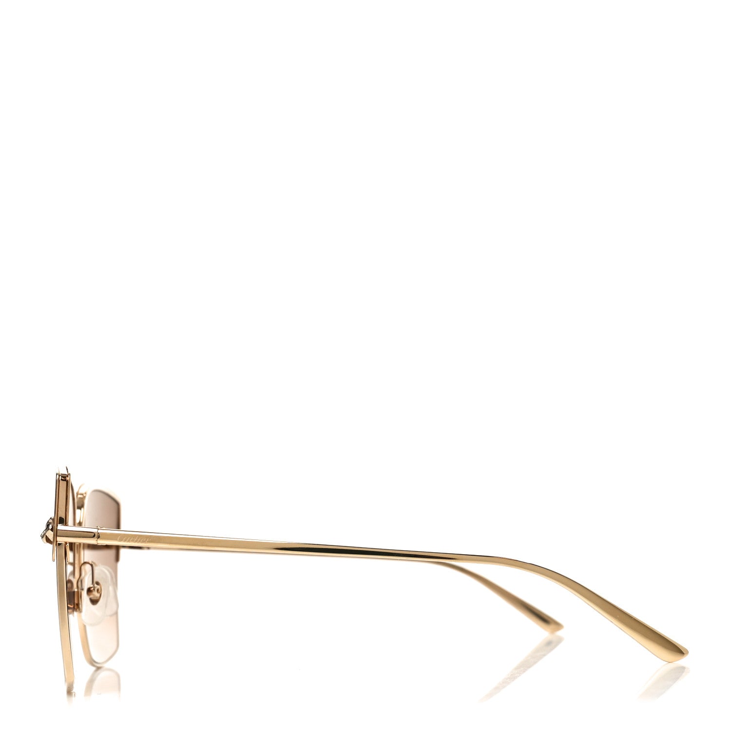 Cartier Panthere De Cartier Square Sunglasses CT0199S Gold 4 of 7
