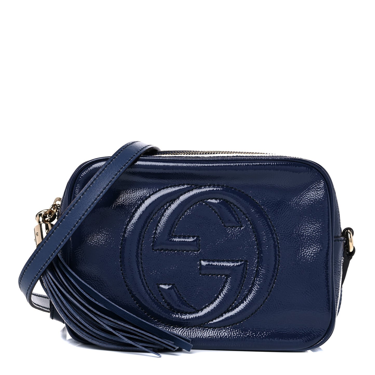 Vernice Naplack Small Soho Disco Bag Uniform Blue