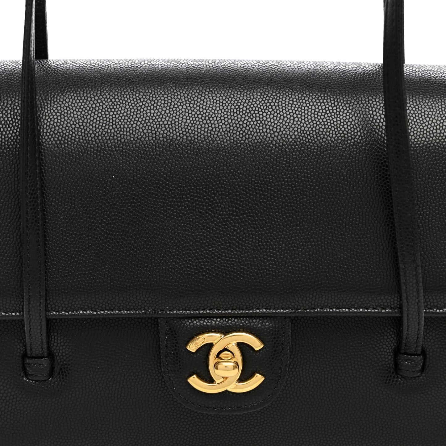 Shiny Caviar Preppy Coco Small Flap Navy