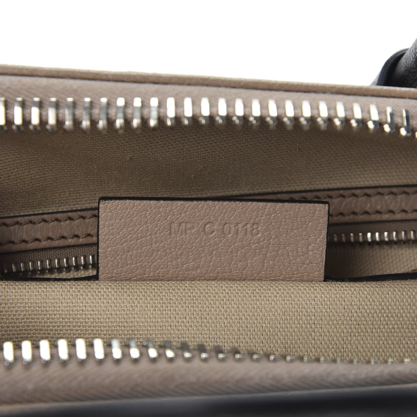 Sugar Goatskin Small Tri-Color Antigona Linen