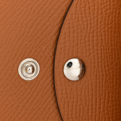 Hermes Epsom Calvi Duo Card Case Gold 8 of 9