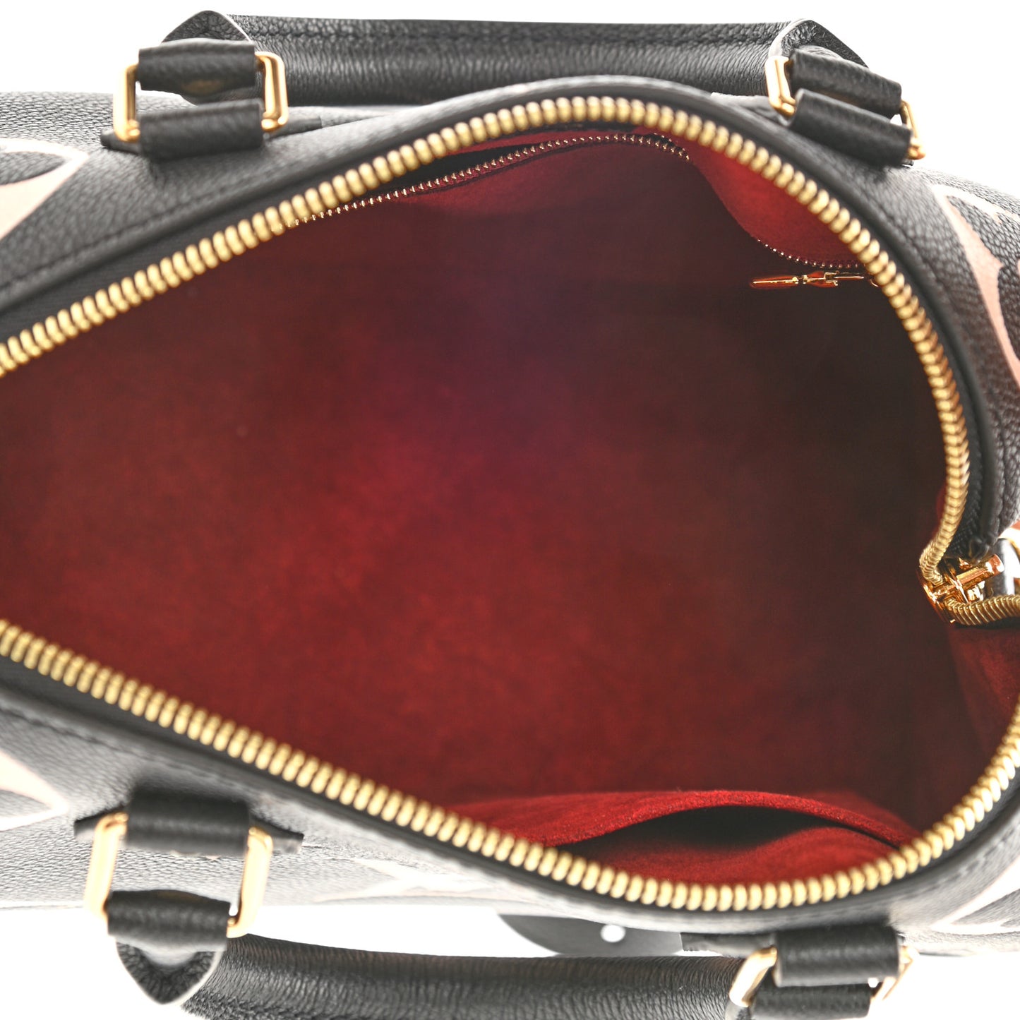 Empreinte Monogram Giant Speedy Bandouliere 25 Black Beige