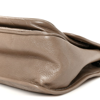 Saint Laurent Crinkled Calfskin Matelasse Monogram Medium Niki Chain Satchel Greyish Brown 11 of 11