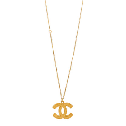 Chanel Metal CC Necklace Matte Gold 1 of 4