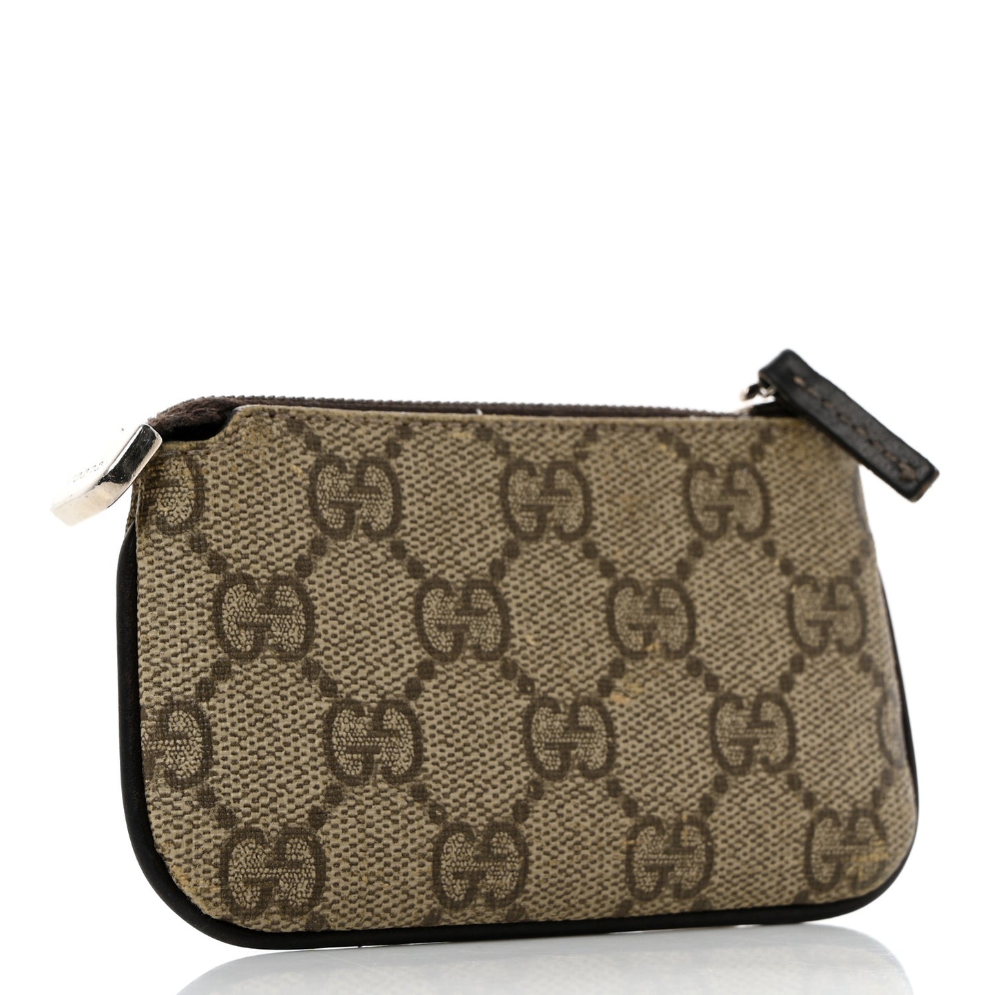 GG Supreme Monogram Selleria Key Case Beige Ebony Cocoa