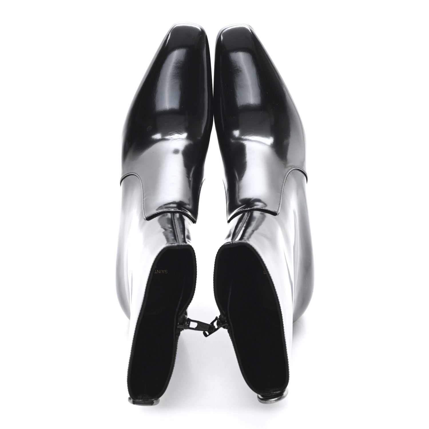 Saint Laurent Vitello Marilyn Betty 70 Ankle Zip Boots 41 Black 2 of 10