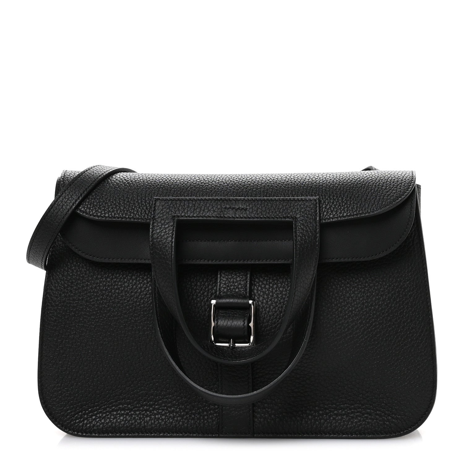 Hermes Taurillon Clemence Halzan 31 Black Black 1 of 11