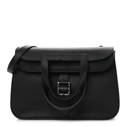 Hermes Taurillon Clemence Halzan 31 Black Black 1 of 11