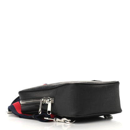 Gucci GG Supreme Monogram Web Belt Bag Black Grey 4 of 9