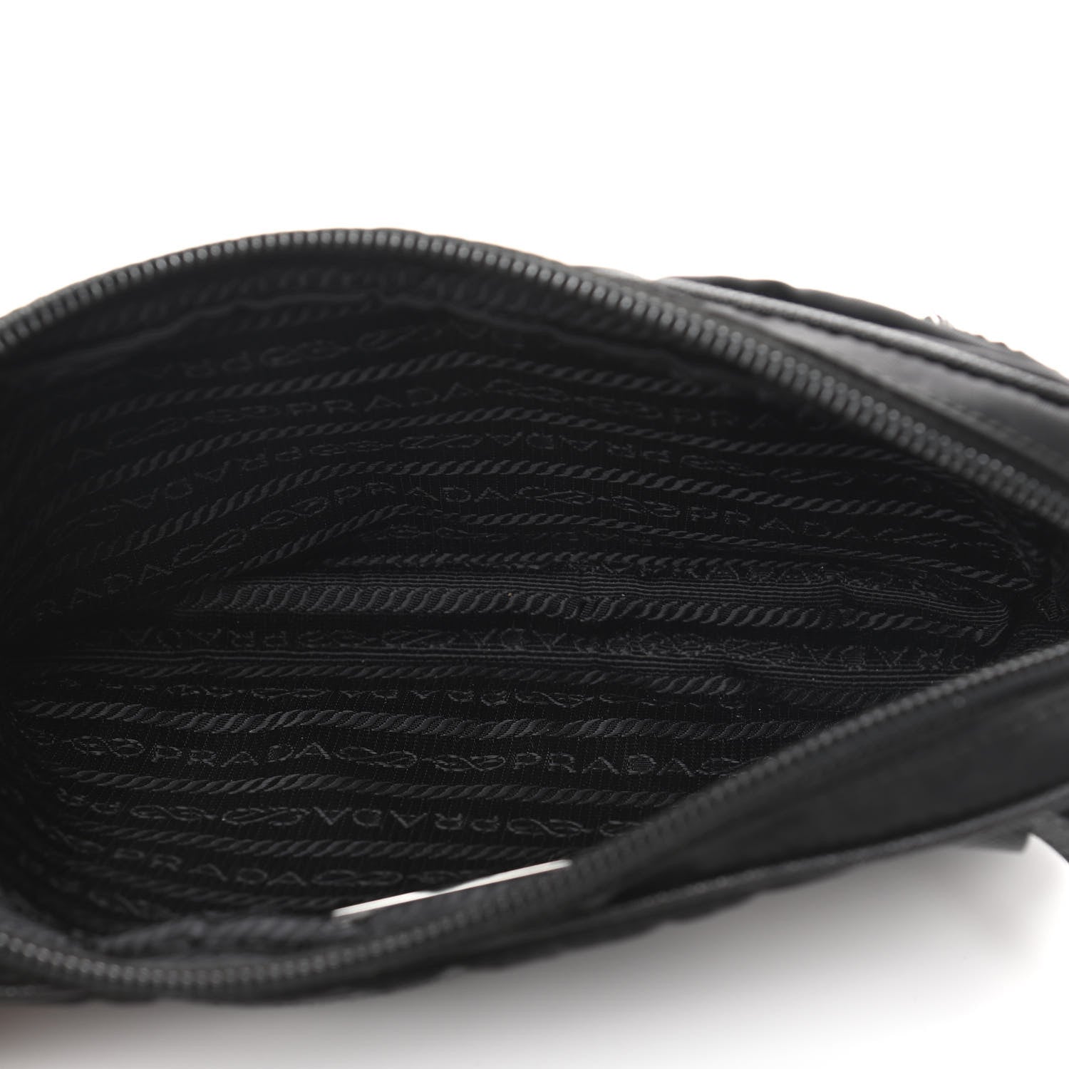 Prada Tessuto Nylon Saffiano Belt Bag Black 5 of 11