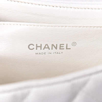 Chanel Caviar Quilted Jumbo Single Flap White 7 of 12