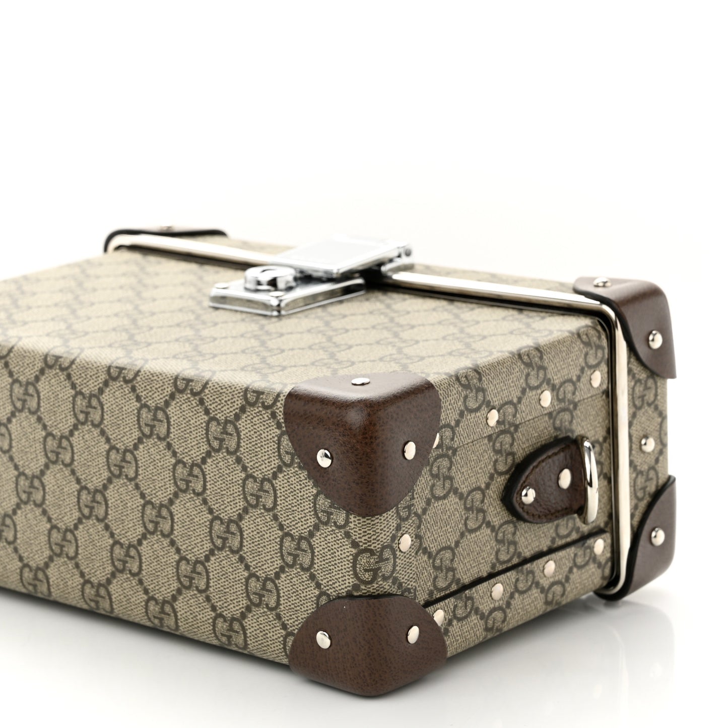 GG Supreme Monogram Globe-Trotter Beauty Case Brown