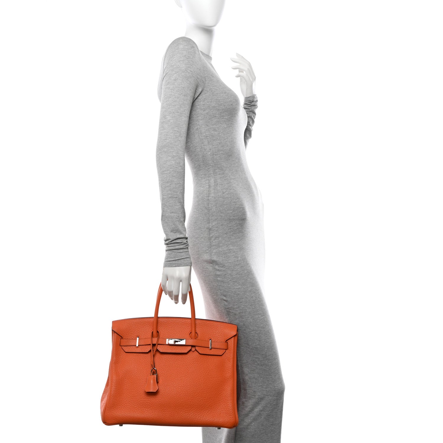 Hermes Togo Birkin 35 Orange 3 of 17