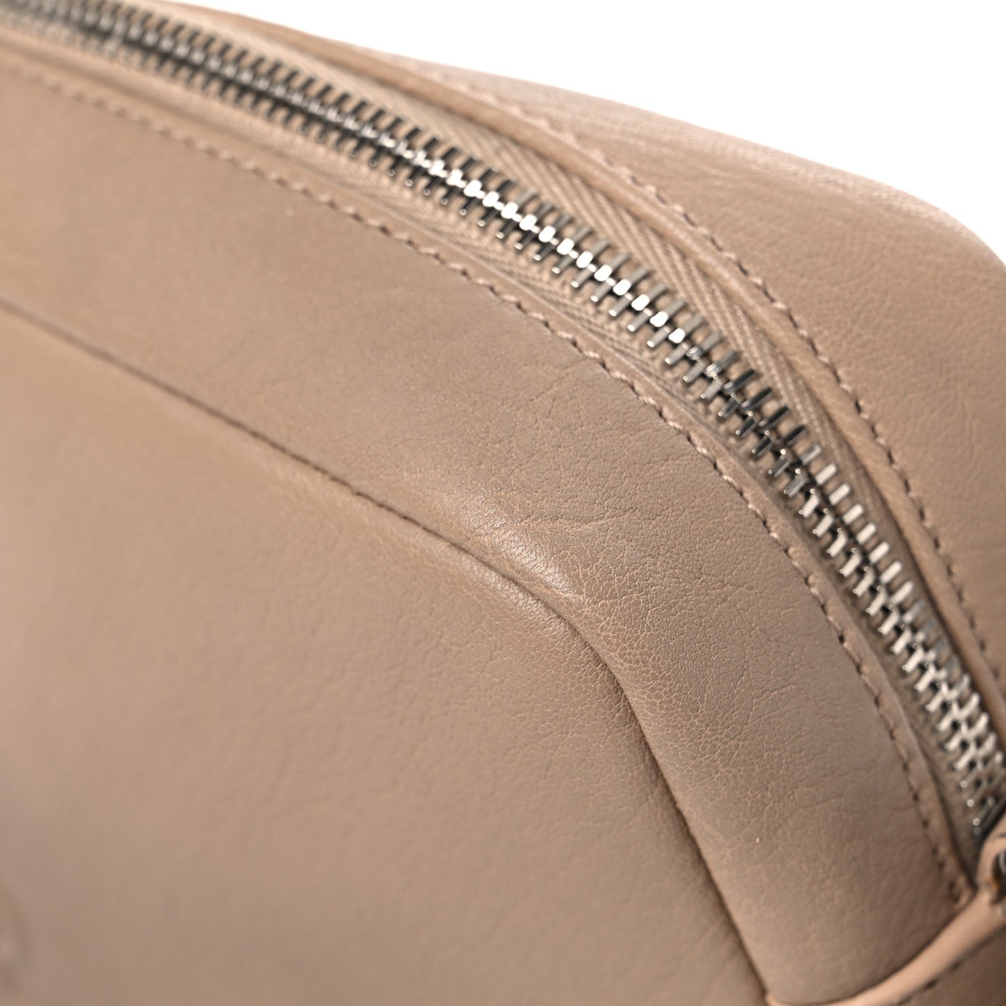 Lambskin Monogram Small Lou Camera Bag Dark Beige