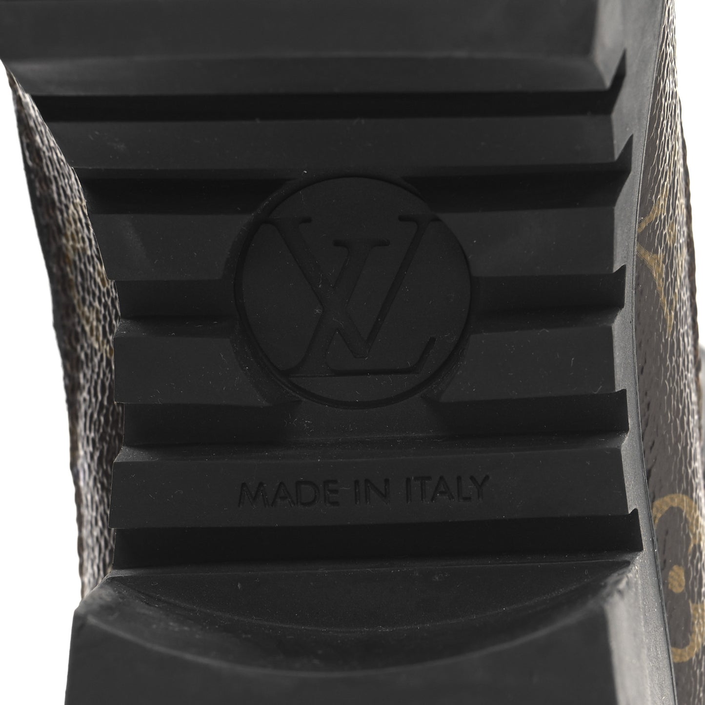 Suede Calfskin Monogram Laureate Platform Desert Boots 40 Black
