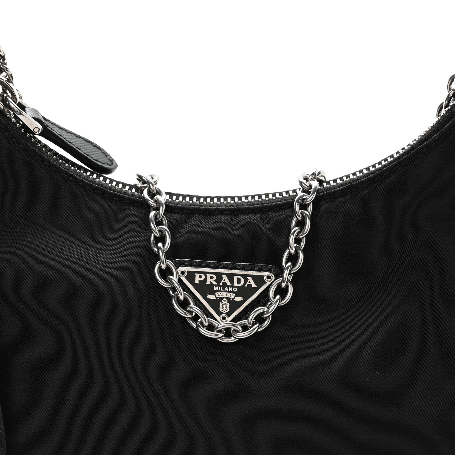 Prada Nylon Re-Edition 2005 Shoulder Bag Black 8 of 10