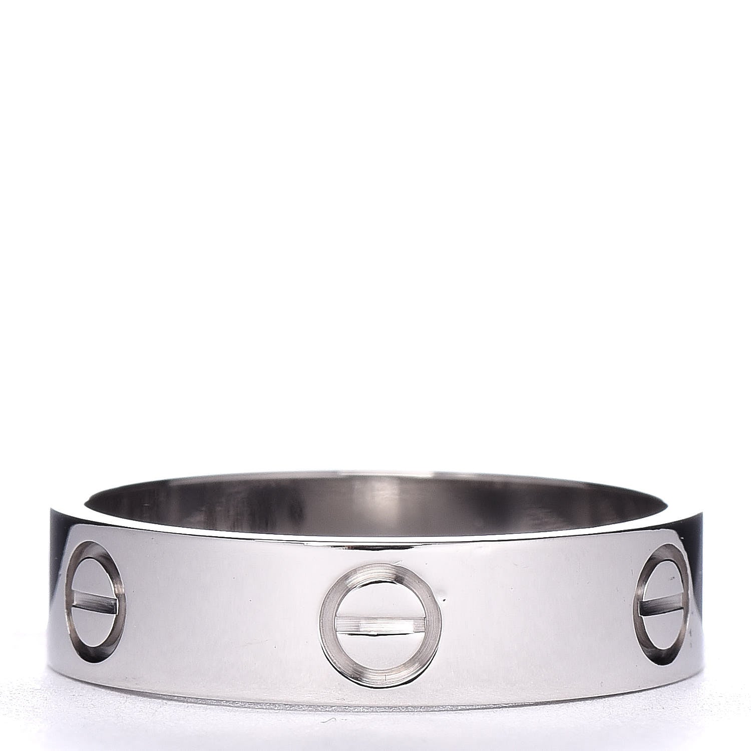 Cartier 18K White Gold 5.5mm LOVE Ring 61 9.5 3 of 6