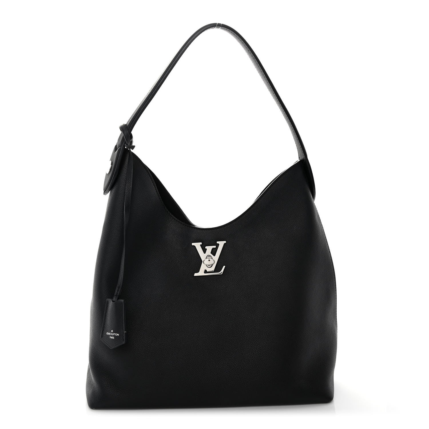 Louis Vuitton Calfskin Lockme Hobo Black 1 of 10