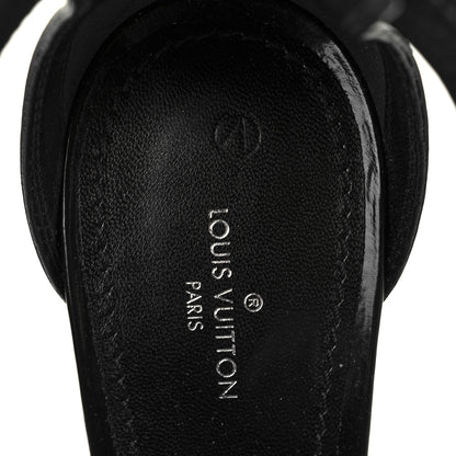 Louis Vuitton Glazed Calfskin Monogram Star Trail Sandals 41 Black 8 of 8