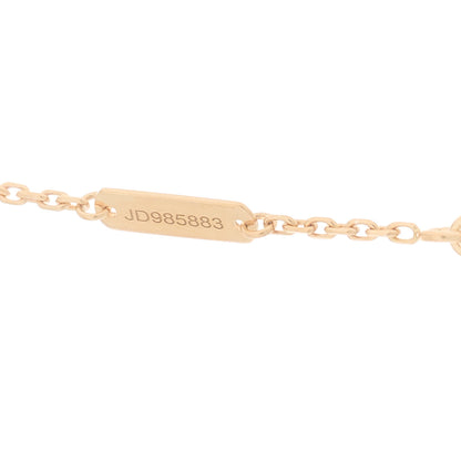 Van Cleef & Arpels 18K Rose Gold Diamond Silver Obsidian Vintage Alhambra Pendant Necklace 4 of 7
