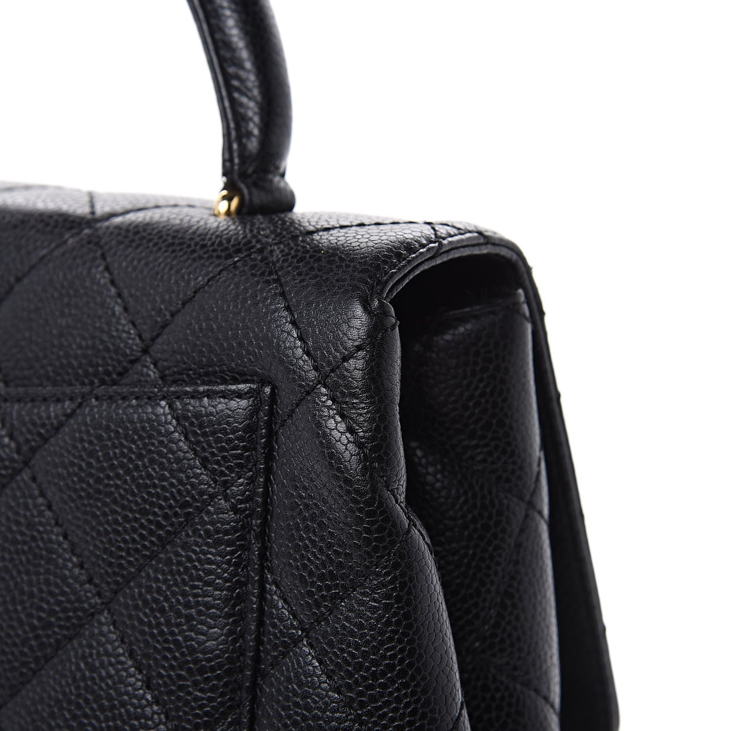 Chanel Caviar Quilted Jumbo Kelly Flap Black 9 of 15