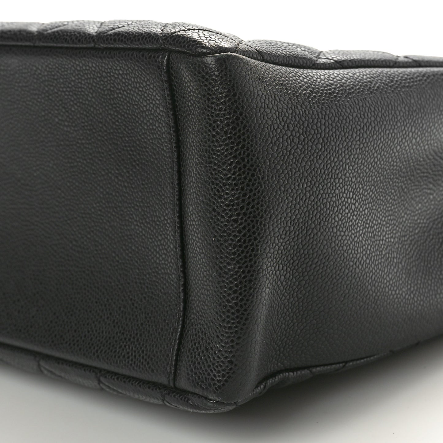 Caviar Quilted Grand Shopping Tote GST Black