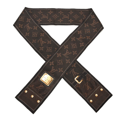 Louis Vuitton Silk Monogram New Denim Bandeau Ebene 1 of 3