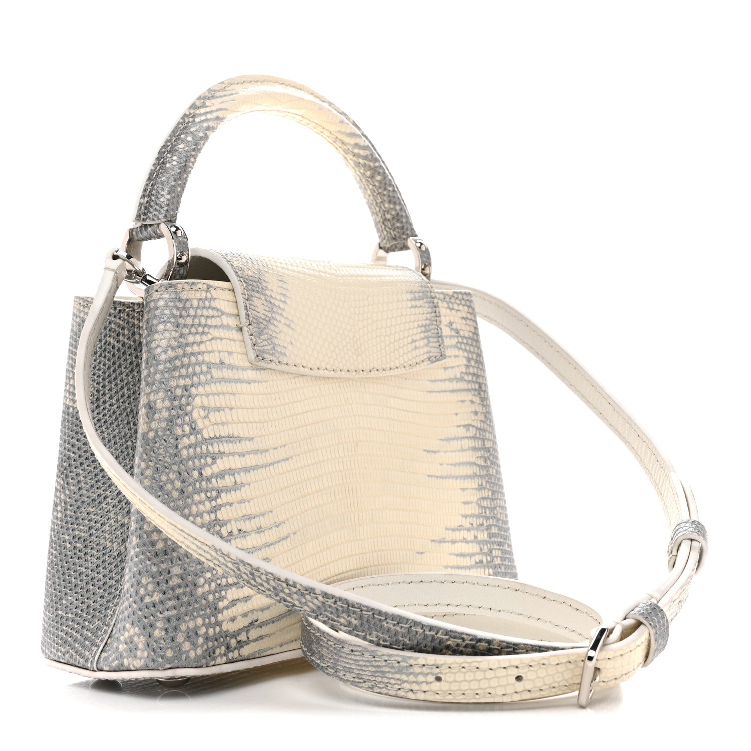 Louis Vuitton Lizard Capucines Mini White 3 of 9