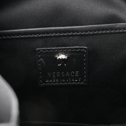 Versace Calfskin Palazzo Crystal Medusa Backpack Black 6 of 10