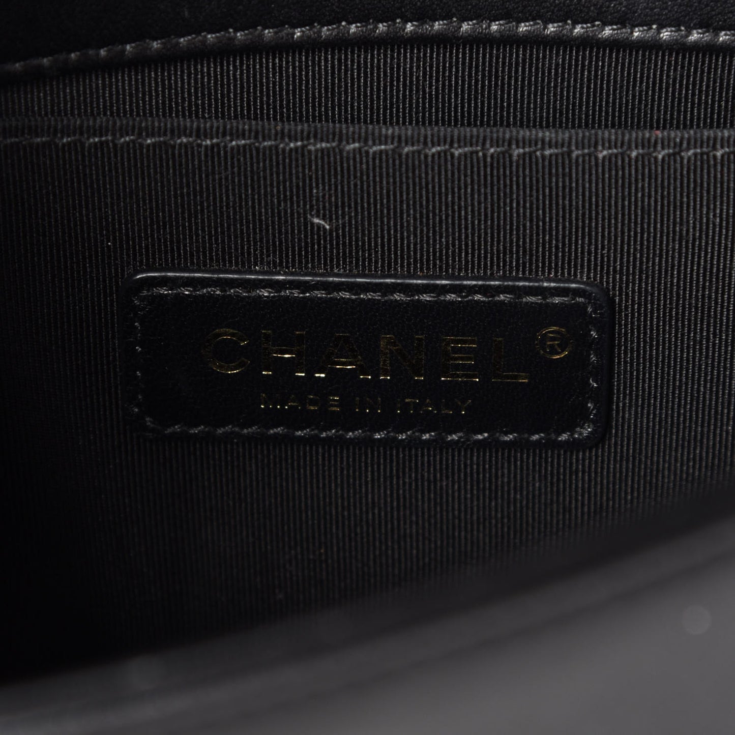 Velvet Chevron Quilted Small Boy Flap Black