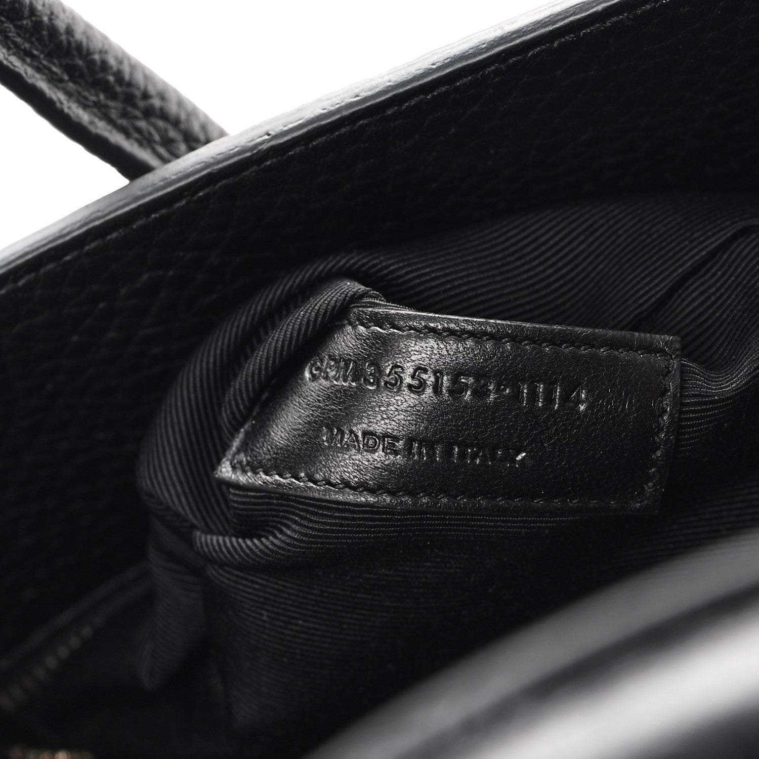Saint Laurent Grained Calfskin Small Sac De Jour Black 7 of 11