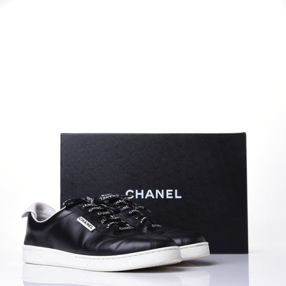 Chanel Calfskin CC Womens Sneakers 40.5 Black 11 of 11