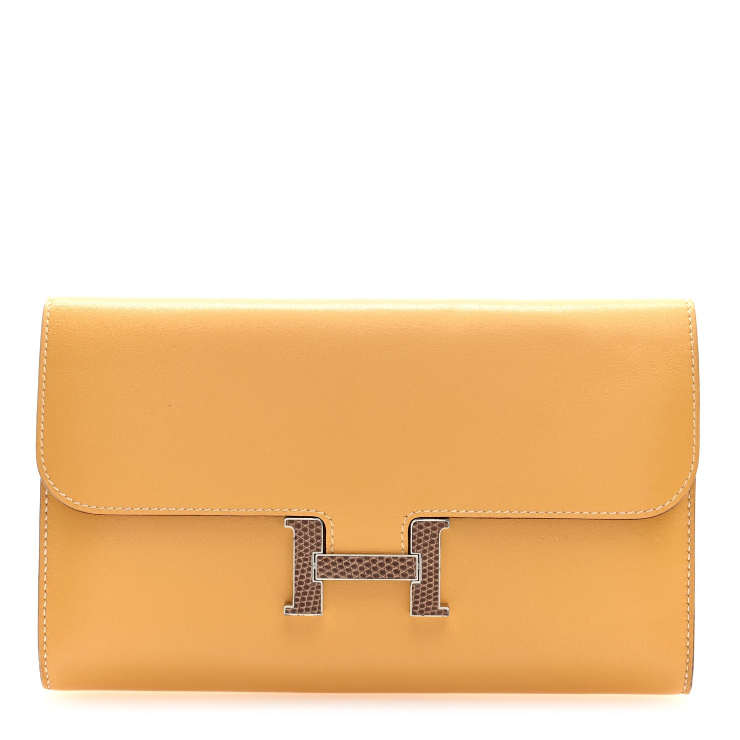 Tadelakt Lizard Constance Long Wallet Sable Cecil
