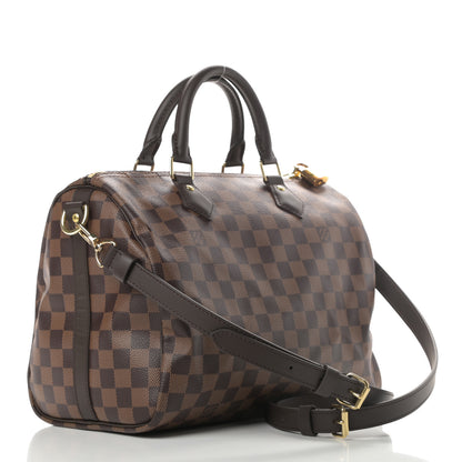 Louis Vuitton Damier Ebene Speedy Bandouliere 30 3 of 12