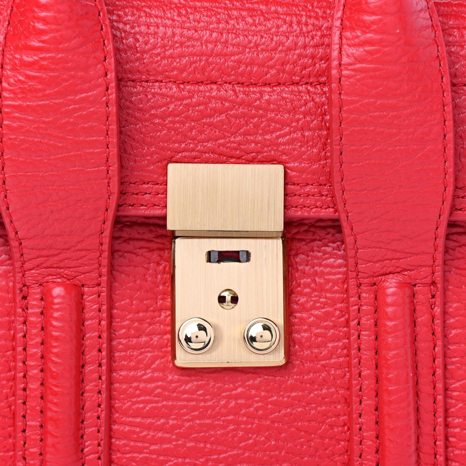 3.1 Phillip Lim Textured Calfskin Mini Pashli Satchel Red 9 of 9