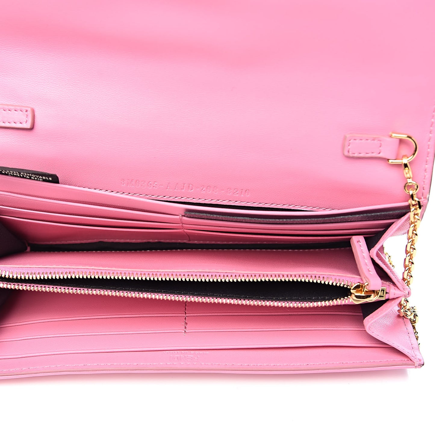 Nappa Matisse FF Embossed Continental Wallet On Chain Lollypop