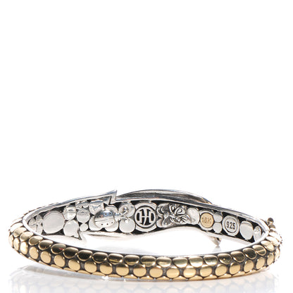 John Hardy Sterling Silver 18k Yellow Gold Ayu Leaf Cuff Small 4 of 8