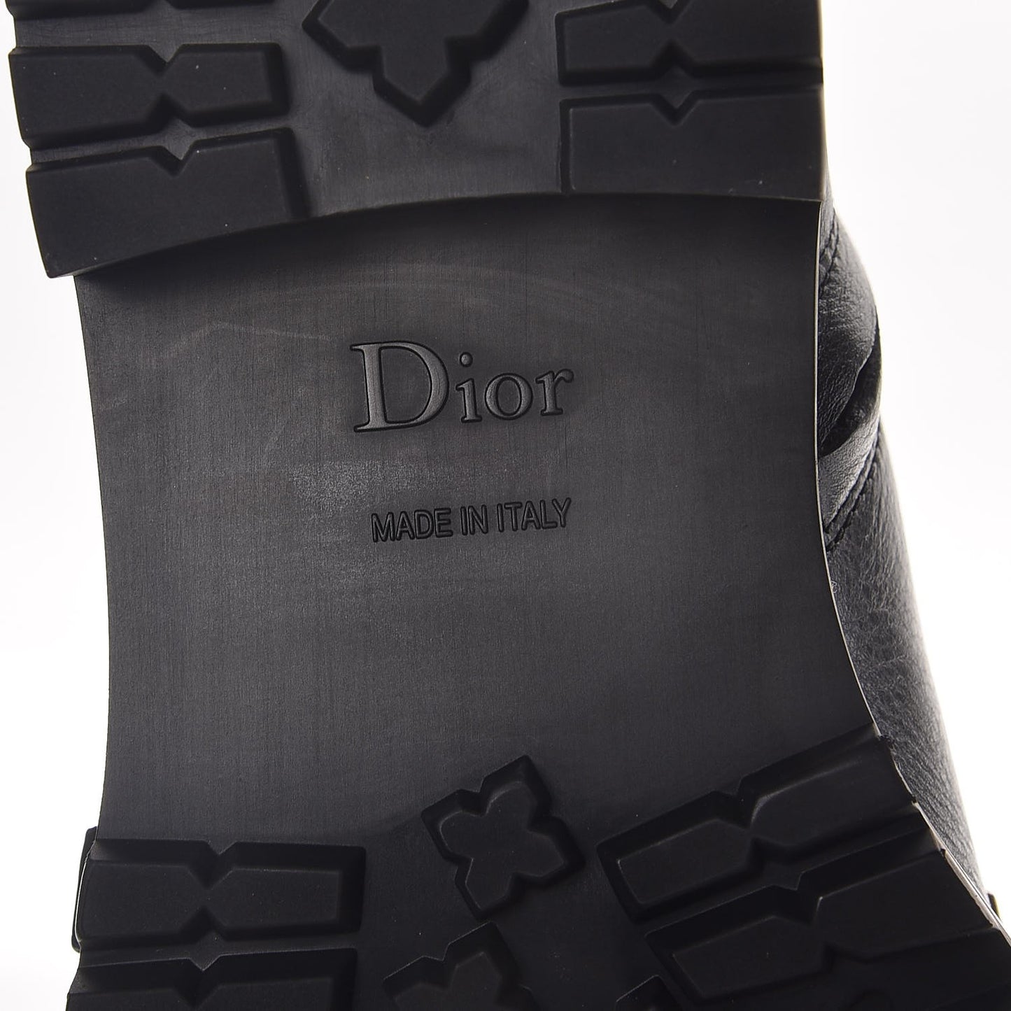 Shiny Calfskin Wildior Low Boot 36 Black