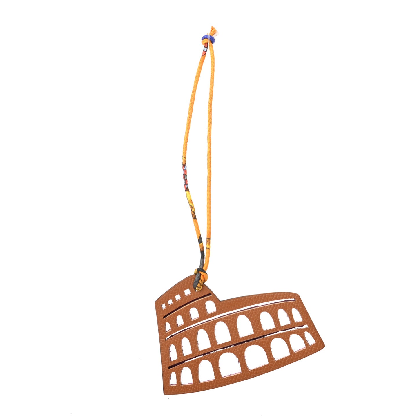 Togo Epsom Petit H Colosseum Bag Charm Anemone Gold