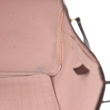 Louis Vuitton Damier Ebene Neo Neverfull MM Rose Ballerine 8 of 13