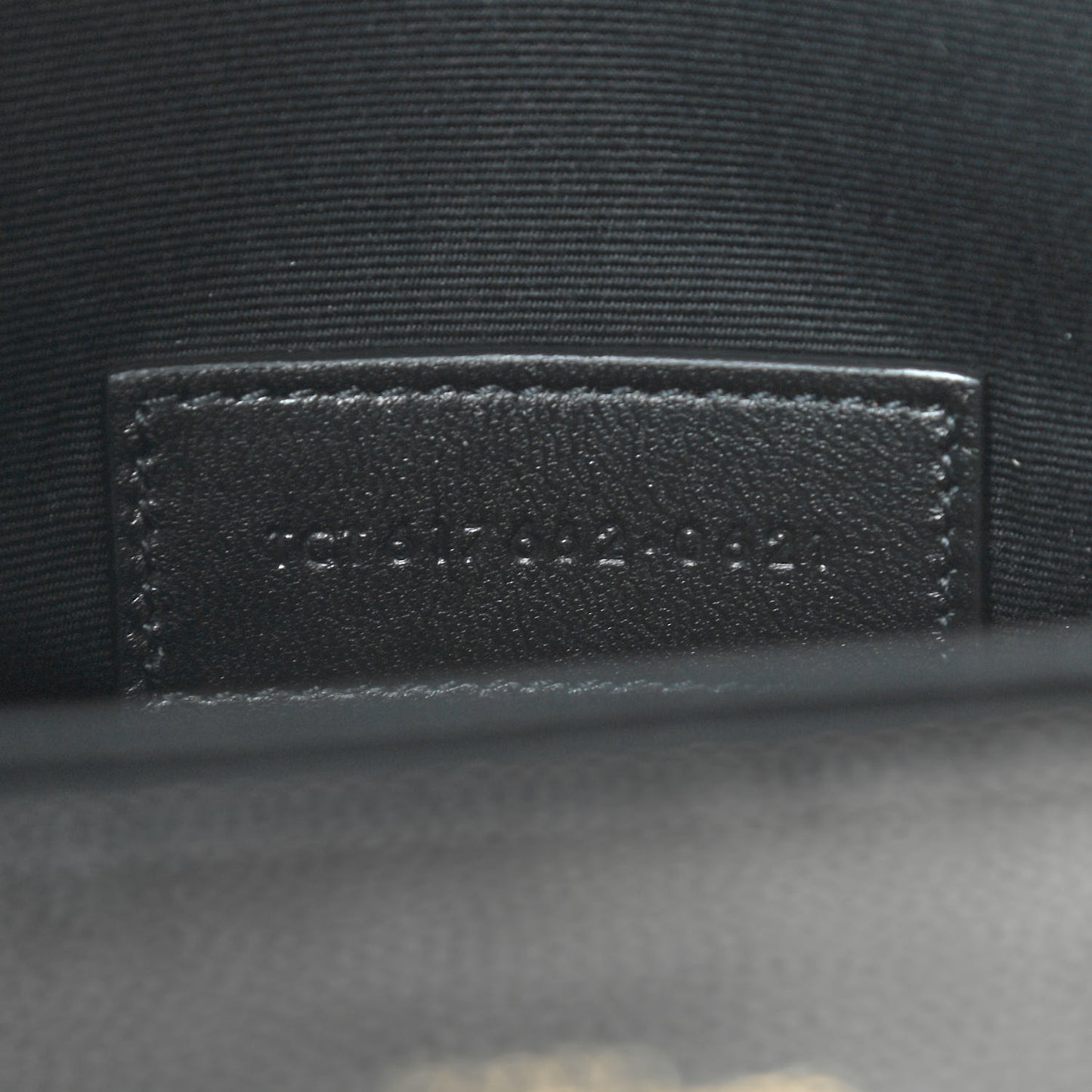 Grain De Poudre Matelasse Chevron Monogram Envelope Clutch Black
