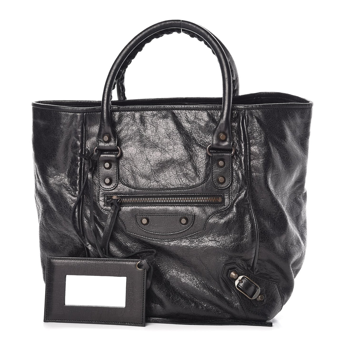 Agneau Classic Hardware S Sunday Tote Black